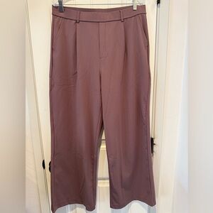 Halara Flex High Waisted Pocket Straight Leg Work Pant Purple Sandlewood XL NWT
